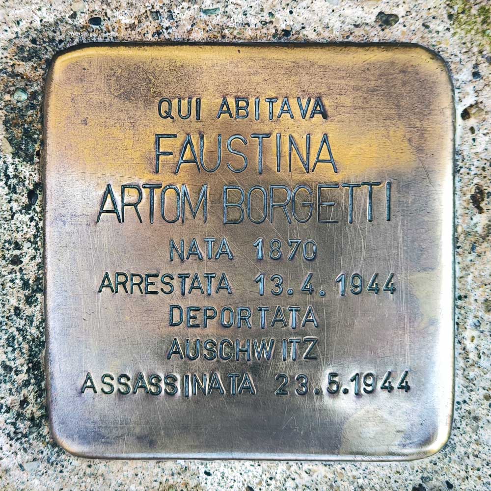 Faustina-artom-borgetti Faustina Artom Borgetti - pietre d'inciampo