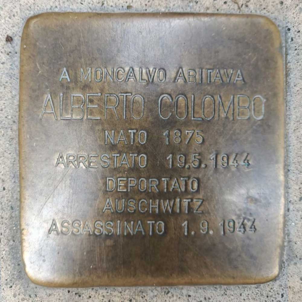 Alberto Colombo - Pietre d'inciampo