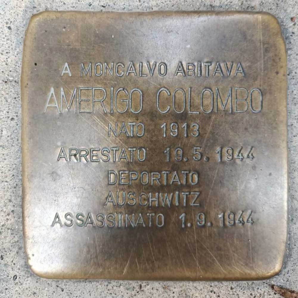 Amerigo Colombo - Pietre d'inciampo