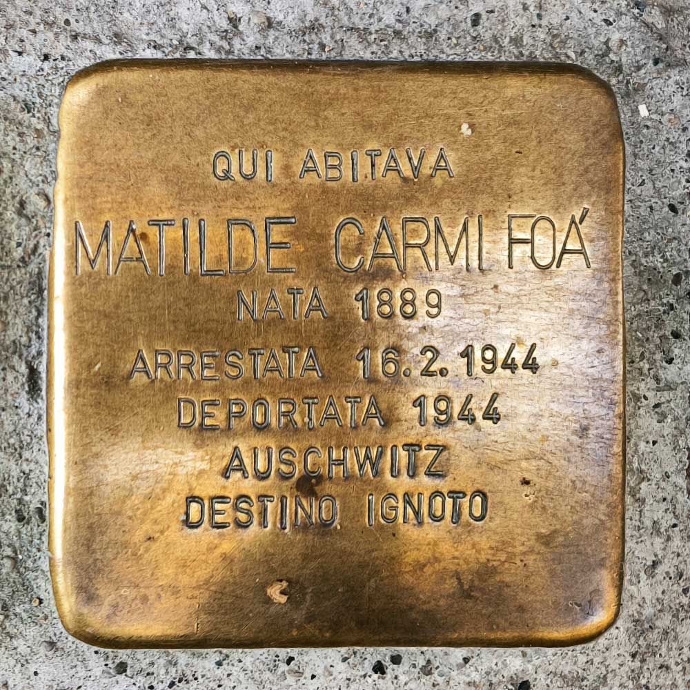 matilde-carmi-foà Matilde Carmi Foà - Pietre d'inciampo
