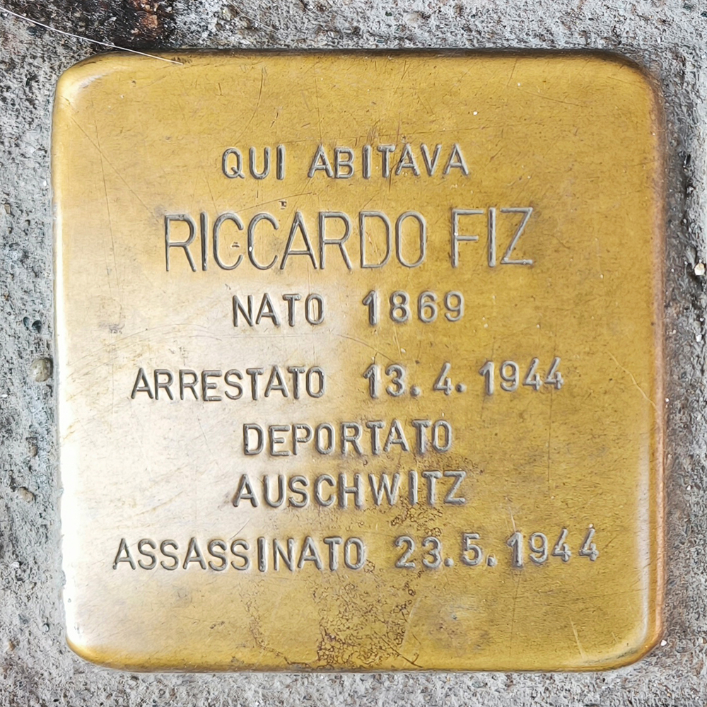 Riccardo Fiz - Pietre d'inciampo
